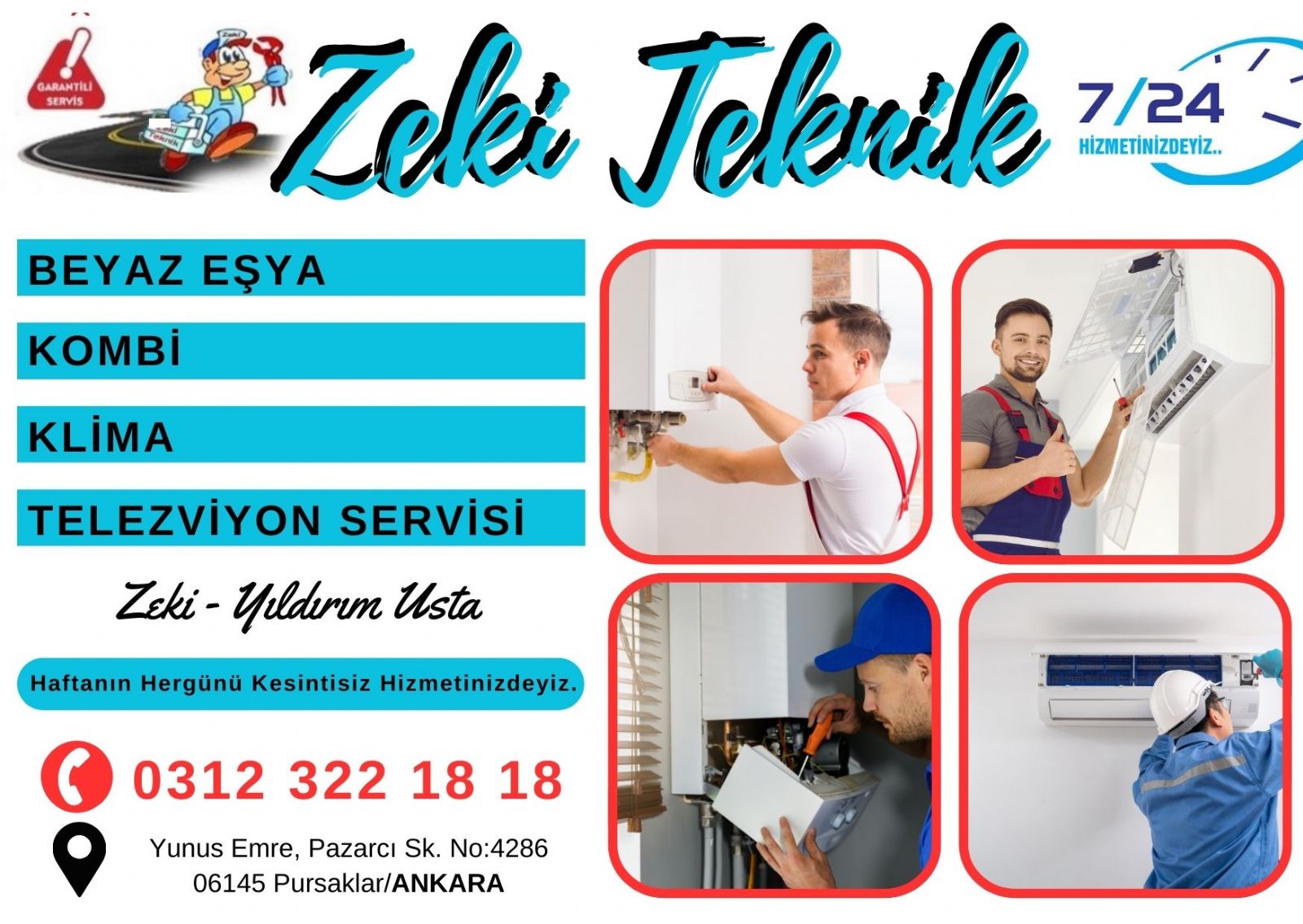 Pursaklar Kombi Servisi